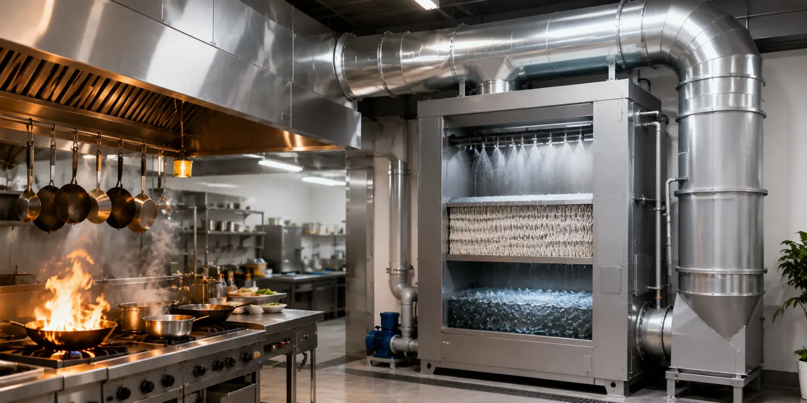 Preventing Commercial Kitchen Fires and Odor Complaints with Advanced Scrubbers